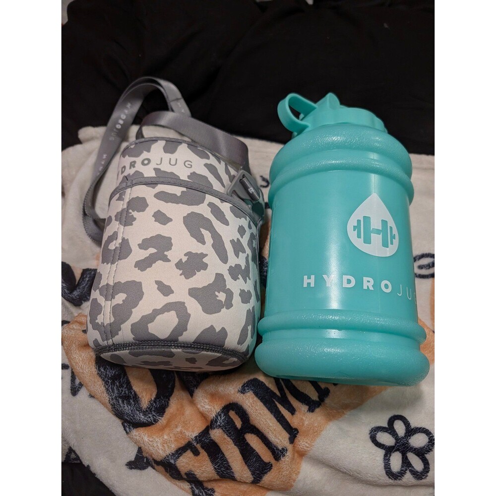 HydroJug Water Bottle with Leopard Print Sleeve